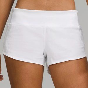 Lululemos white speed up shorts!